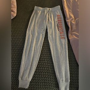 Grey Aeropostale with pink label jogger sweats